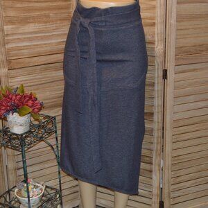 NWT Rachel Roy S "Indigo Denim" Asymmetrical Skirt Side Slit